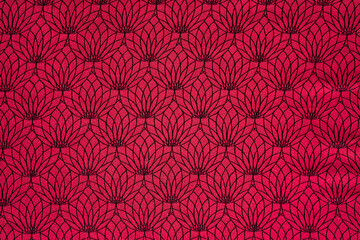 red fabric texture with fractal designs
