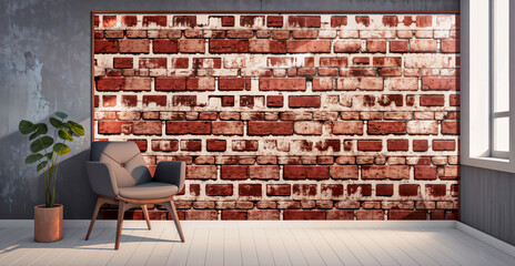 Decorative Brick Wall: Transform Your Room with Wallpaper Banner.