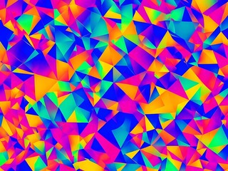 Abstract geometric patterns in vibrant colors