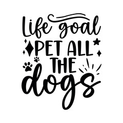 Obraz premium Dog Quote Typography Design