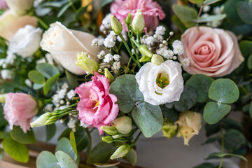 Wedding setting and table centers