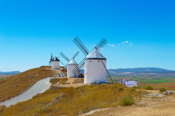 old white windmills