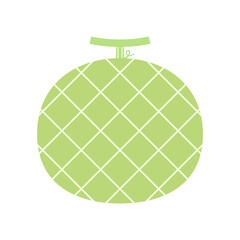 Melon vector. melon on white background. wallpaper. logo design. 