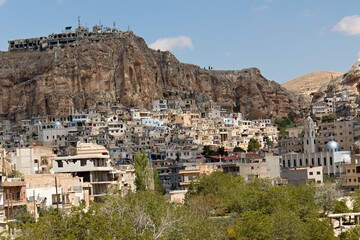 Fototapeta na wymiar View of Maaloula village. Syria.