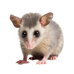baby Possum on a transparent background, Generative ai