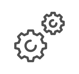Data analysis related icon outline and linear vector.