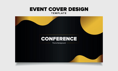 Vector event cover design template