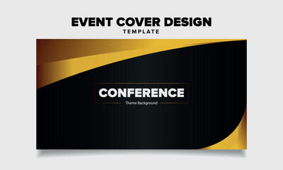 Vector event cover design template