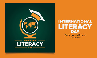 International literacy day theme design 