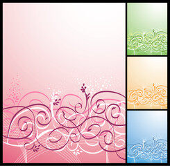 Vector floral background. Very gentle and beautiful!