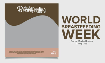 The newest world breastfeeding week theme or social media feed