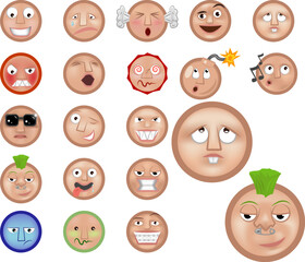 a set of emoticons