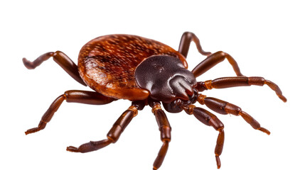 Tick ​​isolated on transparent background. PNG. Generative AI