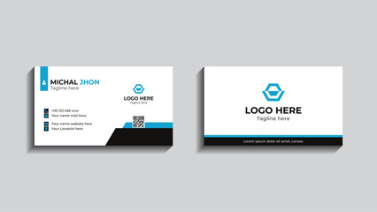 Fototapeta na wymiar Modern Business Card - Creative and Clean Business Card Design.