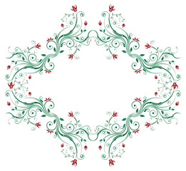 Abstract floral chaos, element for design, vector illustration