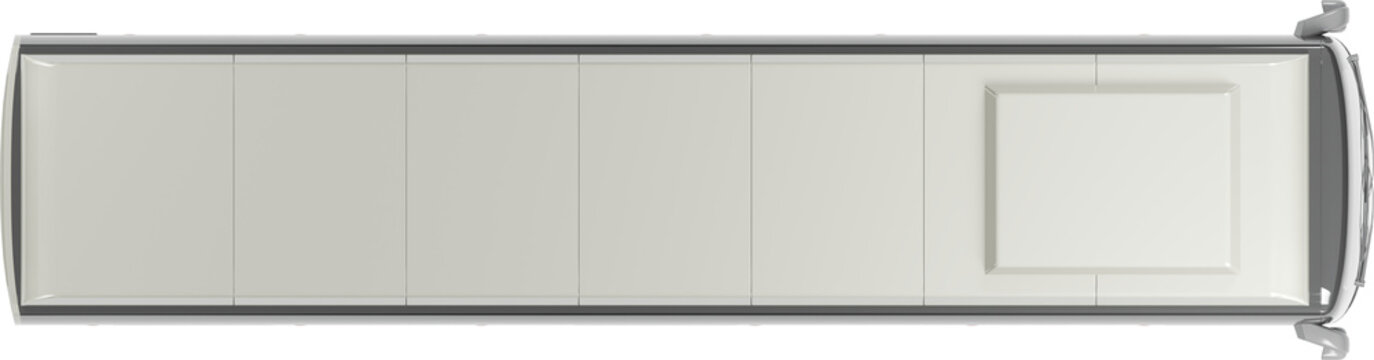 Top view of public bus