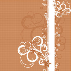 Floral abstract background, vector illustration