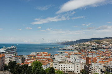 Fototapeta premium City of Trieste in Italy on a sunny day