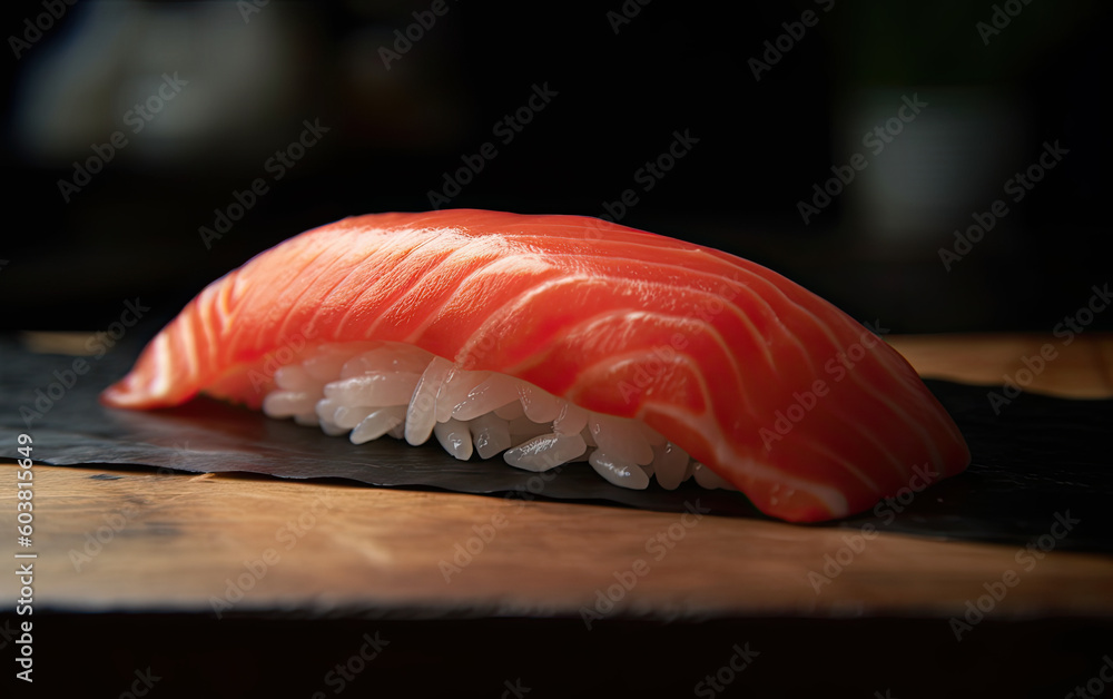 Wall mural nigiri sushi created with generative ai technology