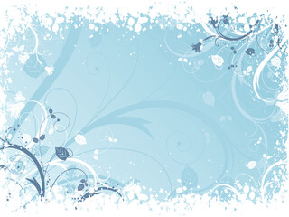 Decorative winter abstract background