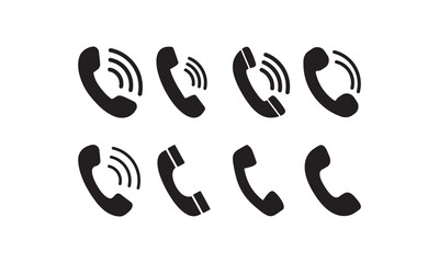 phone vector illustration, ringing phone icon, contact us symbol icon