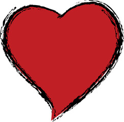 Red heart against a white background © Designpics