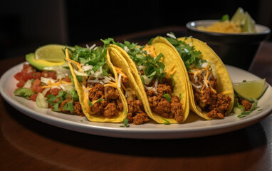 Tacos created with Generative AI technology
