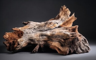 tree trunk isolated created with Generative AI technology