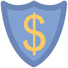 Economy Security Bold Vector Icon

