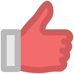 Thumb Up Bold Vector Icon

