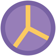 Pie Chart Bold Vector Icon

