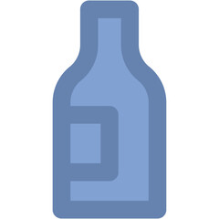 Bottle Bold Vector Icon

