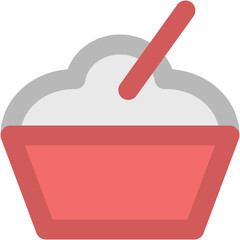 Ice Cream Bold Vector Icon


