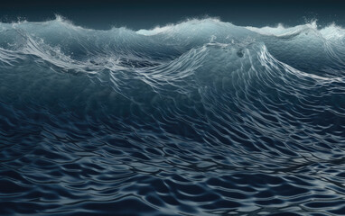 ocean waves created with Generative AI technology