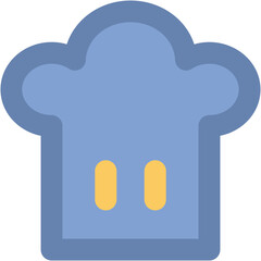 Chef Hat Bold Vector Icon

