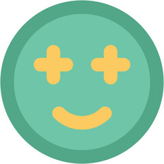 Smiley Bold Vector Icon

