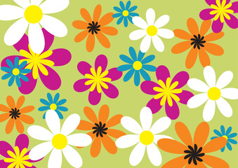Fototapeta na wymiar Vector illustration - floral background
