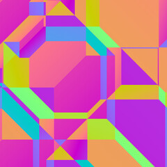 Retro Pastel Geometric Pattern