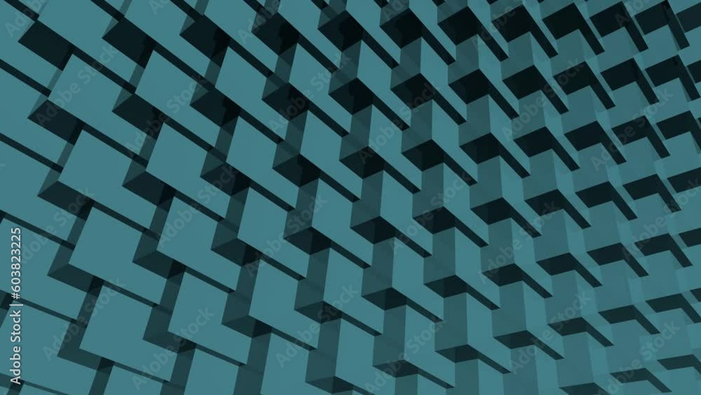 Poster abstract 3d cubic splash screen or video background for intro. animation rendering.