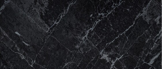 Obraz na płótnie Canvas Black marble stone texture background material Generative AI.