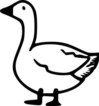 goose icon icon, sign, symbol, vector, art
