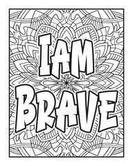 An Inspirational word Coloring page for Positive Thinking and Self-Motivation