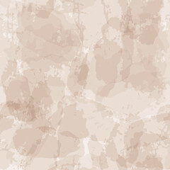 Beige watercolor seamless vector pattern. Distressed texture background.