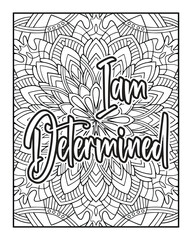 An Inspirational word Coloring page for Positive Thinking and Self-Motivation. Coloring page