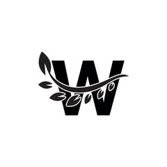 Minimalist and modern initial letter W logo vector image. Vector logo. Monogram alphabet