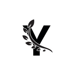 Minimalist and modern initial letter Y logo vector image. Vector logo. Monogram alphabet