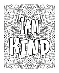 An Inspirational word Coloring page for Positive Thinking and Self-Motivation. Coloring page