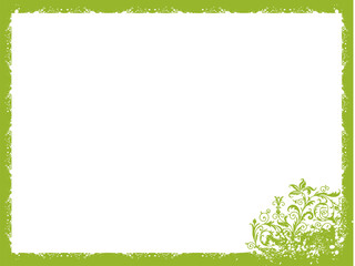 Branch and flower theme, frame vector wallpaper