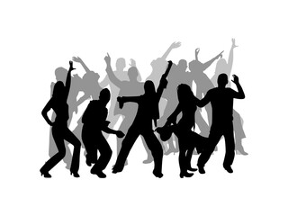 This is vector illustration of dancing people © Designpics