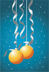 Christmas balls. Vector illustration available